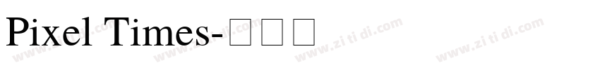 Pixel Times字体转换